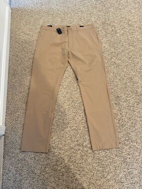 J. Crew Tech Pants Khaki Slim Fit NWT Size 36X32
